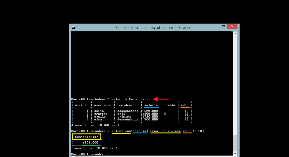 calcular el valor total de un campo diferente a