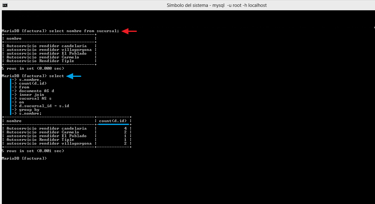 contabilizando por cantidad
