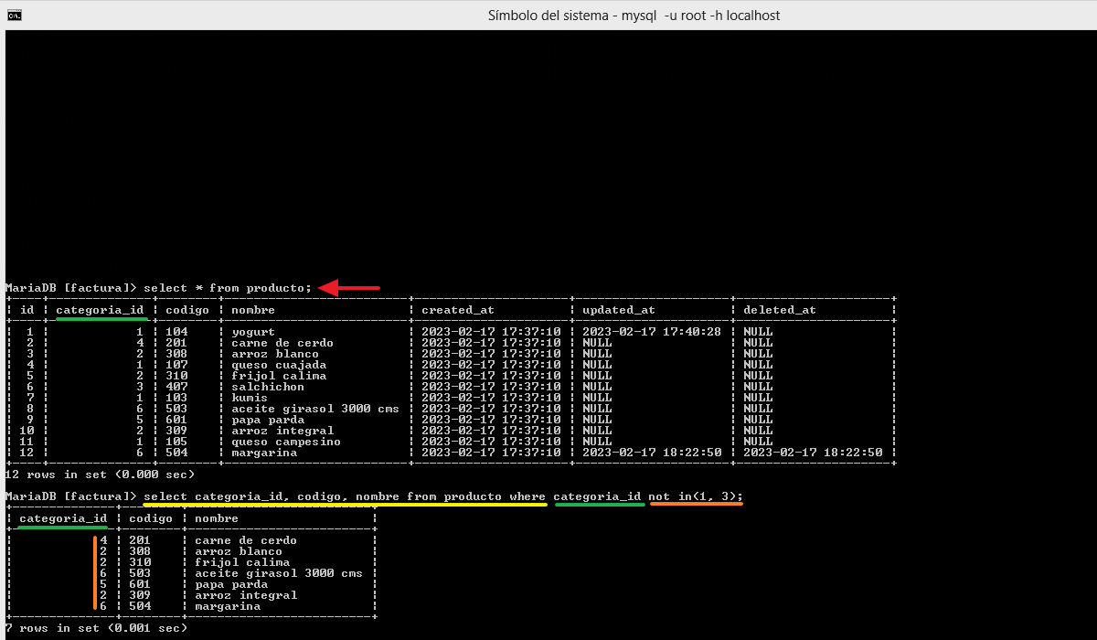 exclusion de valores tipo numerico