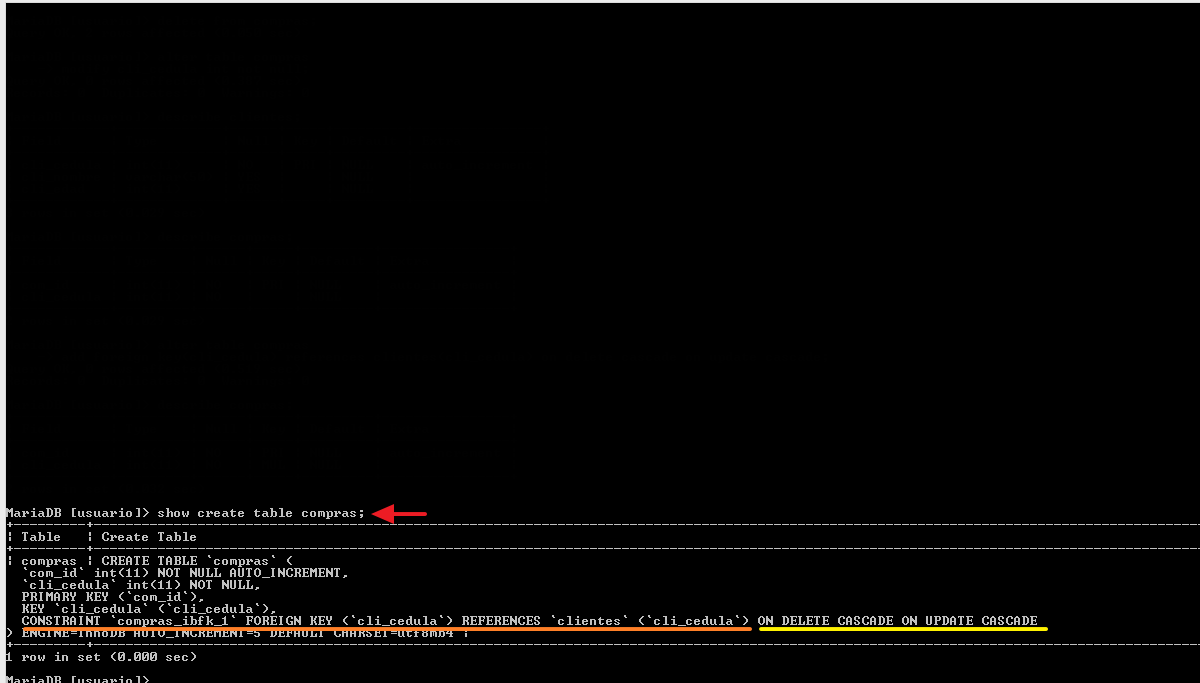 validar existencia de una llave foranea
