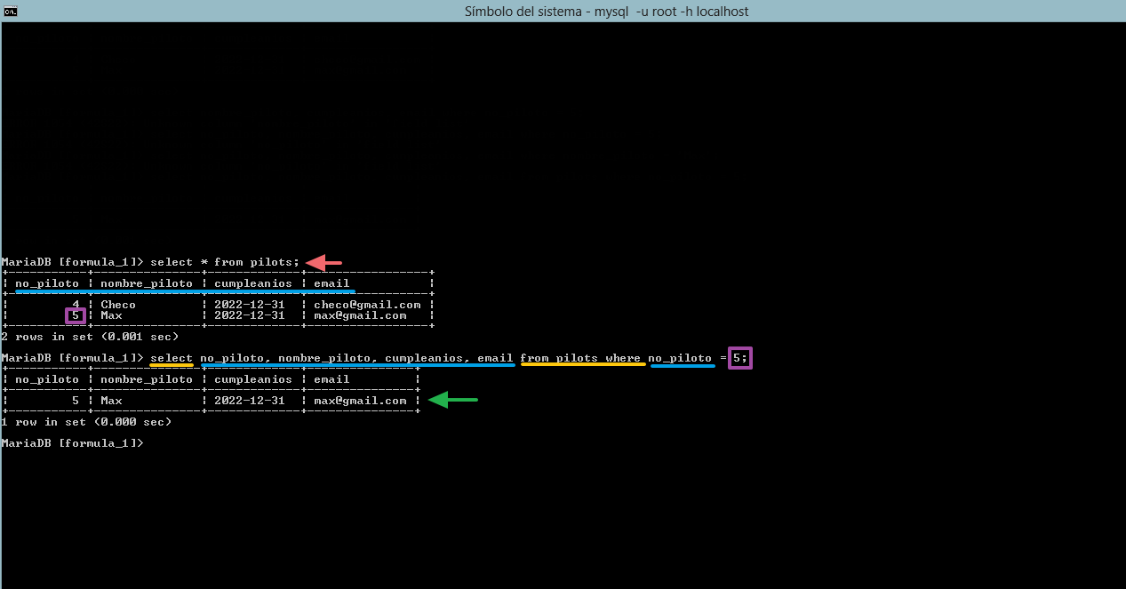 seleccionando multiples valores por un campo
